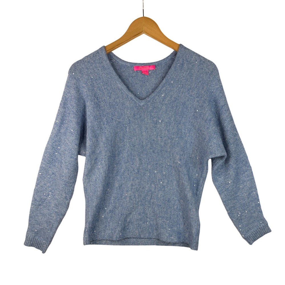 Lilly Pulitzer V-neck Pullover Sweater size XS Blue